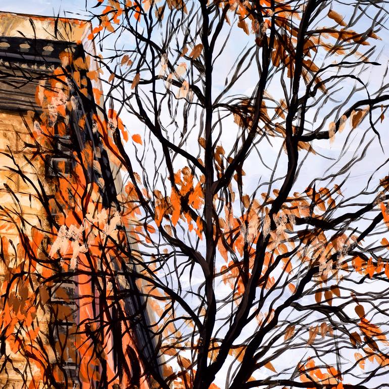 Original Impressionism Cities Painting by Socrates Rizquez