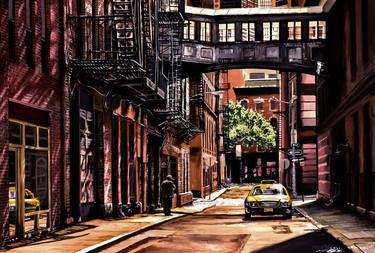 Original Cities Paintings by Socrates Rizquez