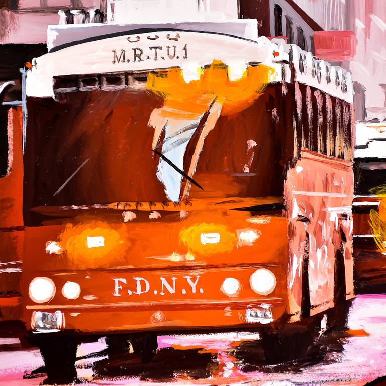 Original Impressionism Cities Painting by Socrates Rizquez