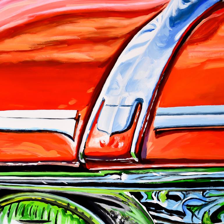 Original Impressionism Car Painting by Socrates Rizquez