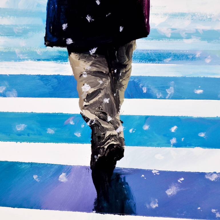 Original Impressionism People Painting by Socrates Rizquez