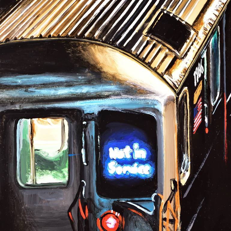 Original Impressionism Transportation Painting by Socrates Rizquez