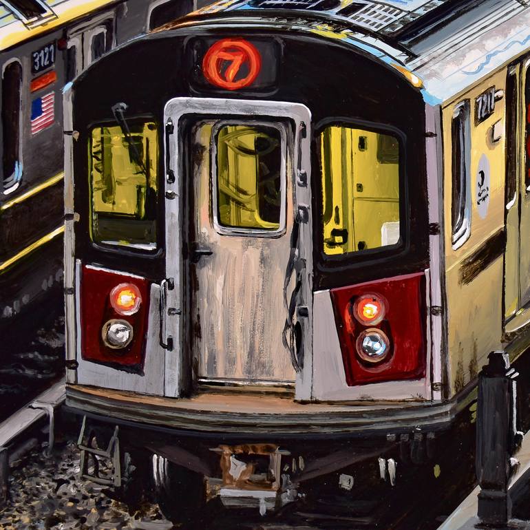 Original Impressionism Transportation Painting by Socrates Rizquez