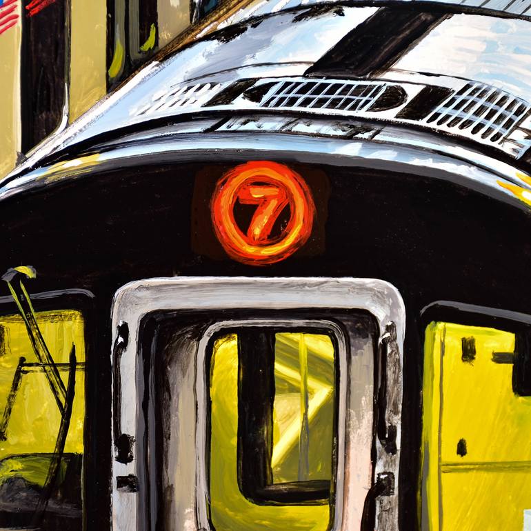 Original Impressionism Transportation Painting by Socrates Rizquez