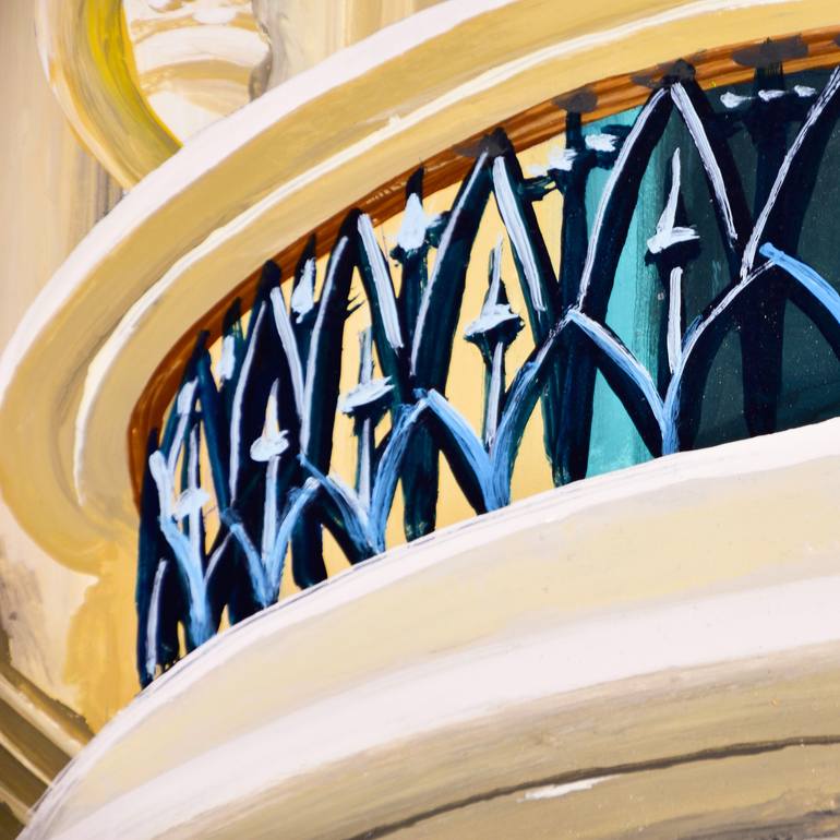 Original Figurative Architecture Painting by Socrates Rizquez