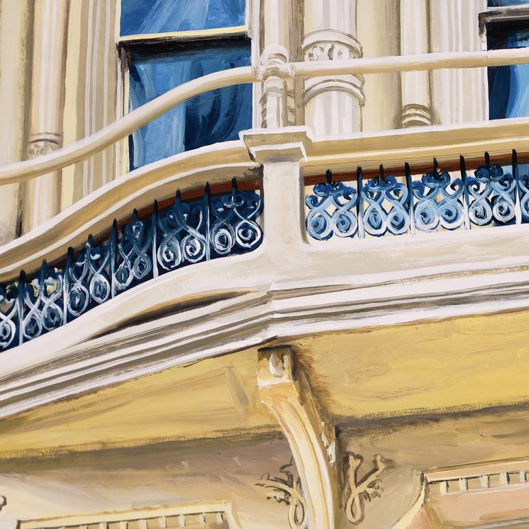 Original Figurative Architecture Painting by Socrates Rizquez