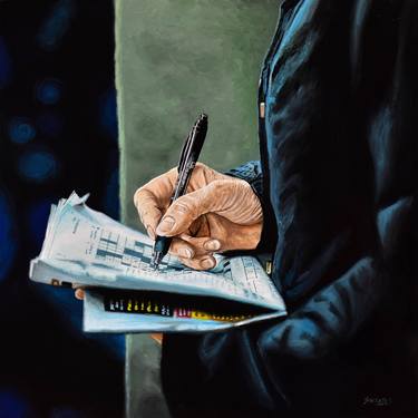 Original Realism People Paintings by Socrates Rizquez