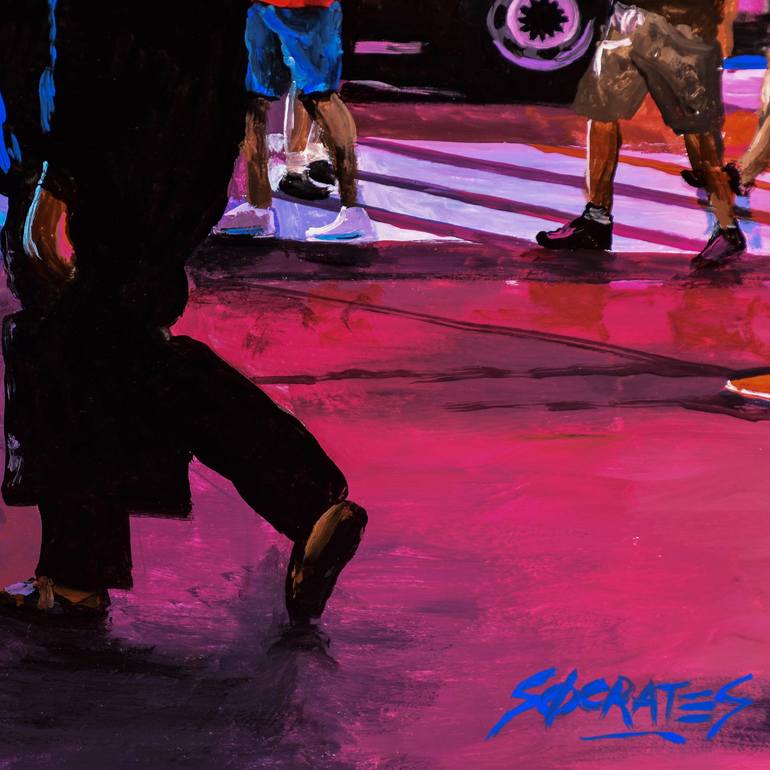 Original Impressionism Cities Painting by Socrates Rizquez