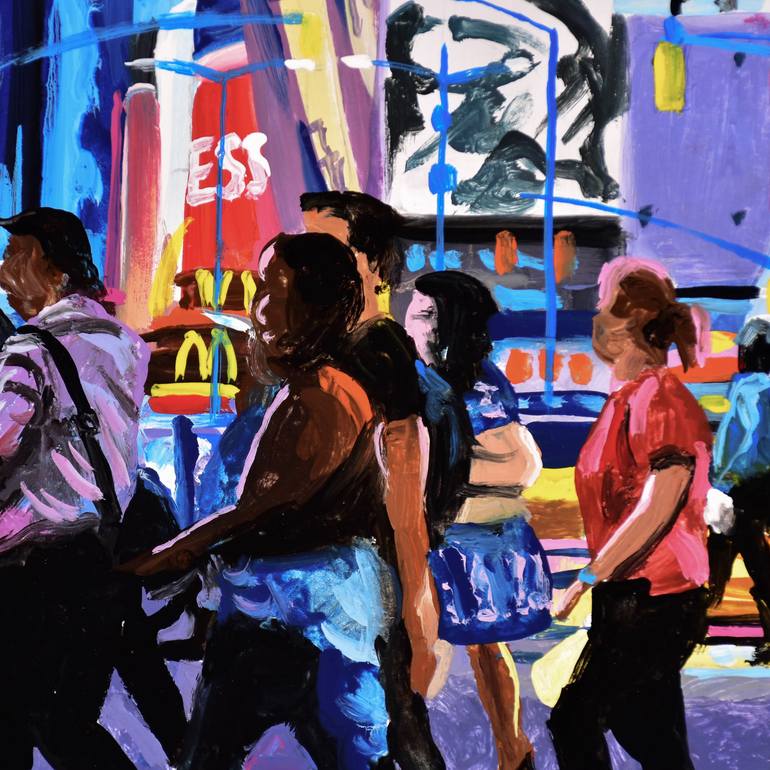 Original Impressionism Cities Painting by Socrates Rizquez