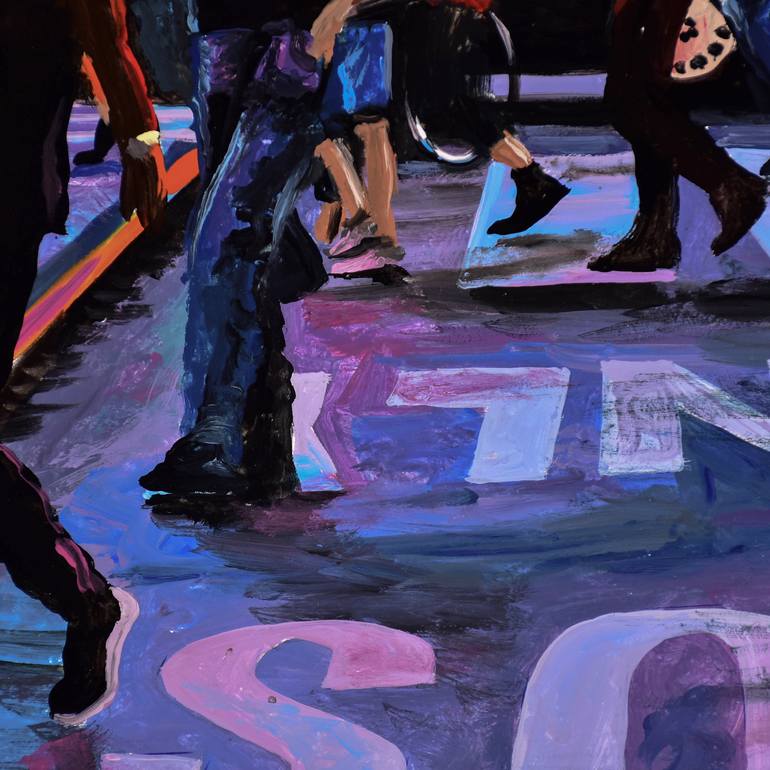 Original Impressionism Cities Painting by Socrates Rizquez