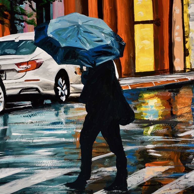 Original Hyperimpressionism Architecture Painting by Socrates Rizquez