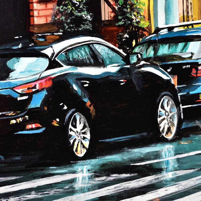 Original Hyperimpressionism Architecture Painting by Socrates Rizquez