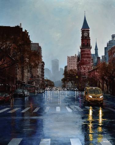 Print of Impressionism Cities Paintings by Socrates Rizquez