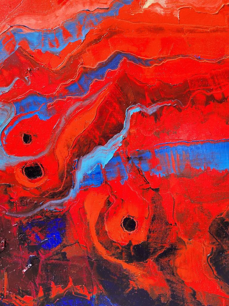 Original Abstract Expressionism Abstract Painting by Tigran Mamikonyan