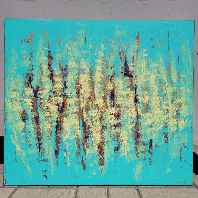 Original Abstract Expressionism Abstract Painting by Tigran Mamikonyan