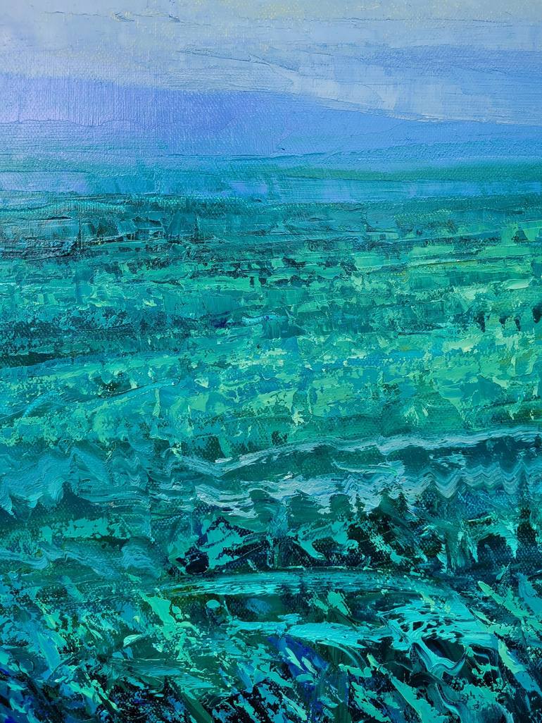 Original Abstract Landscape Painting by Tigran Mamikonyan