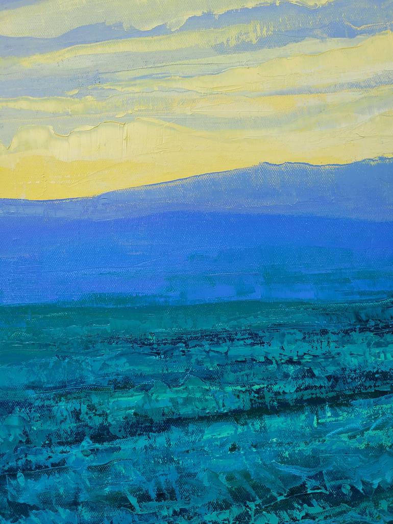 Original Abstract Landscape Painting by Tigran Mamikonyan