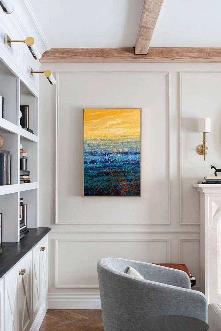 Original Abstract Landscape Painting by Tigran Mamikonyan