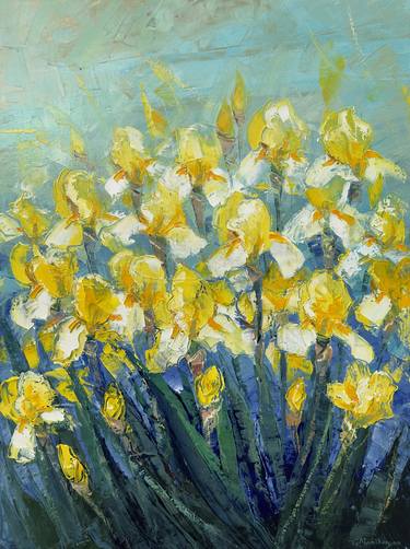 Yellow Irises 60x80cm thumb