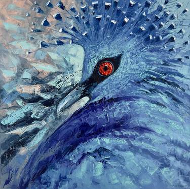 Blue Bird 80x80cm thumb