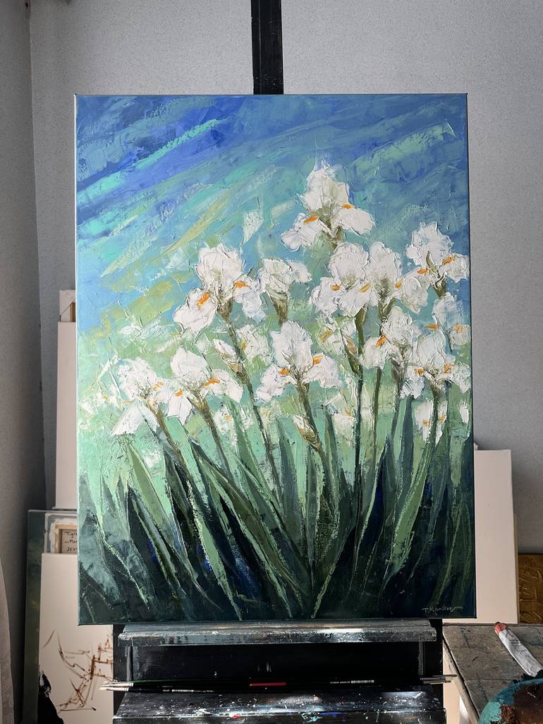 Original Floral Painting by Tigran Mamikonyan