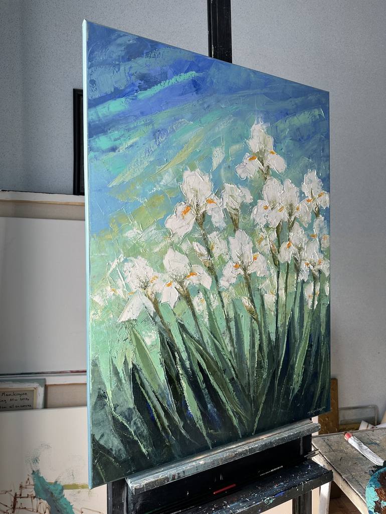 Original Floral Painting by Tigran Mamikonyan