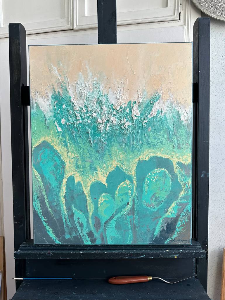 Original Abstract Expressionism Abstract Painting by Tigran Mamikonyan