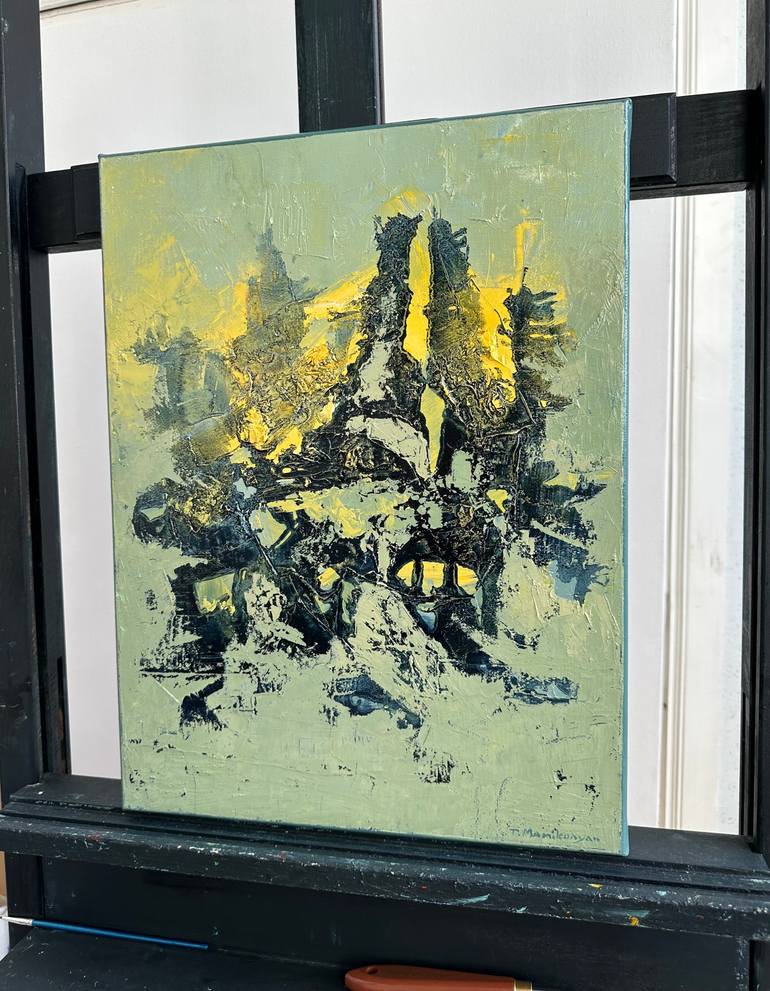 Original Abstract Expressionism Abstract Painting by Tigran Mamikonyan