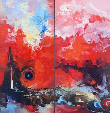 Original Abstract Expressionism Abstract Paintings by Tigran Mamikonyan