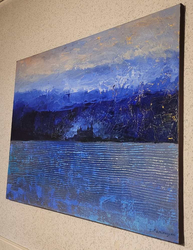 Original Abstract Seascape Painting by Tigran Mamikonyan