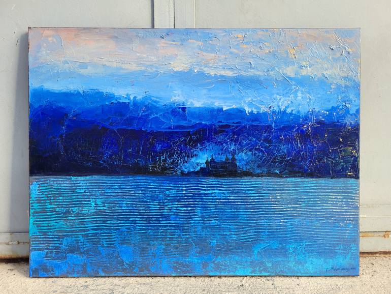 Original Abstract Seascape Painting by Tigran Mamikonyan