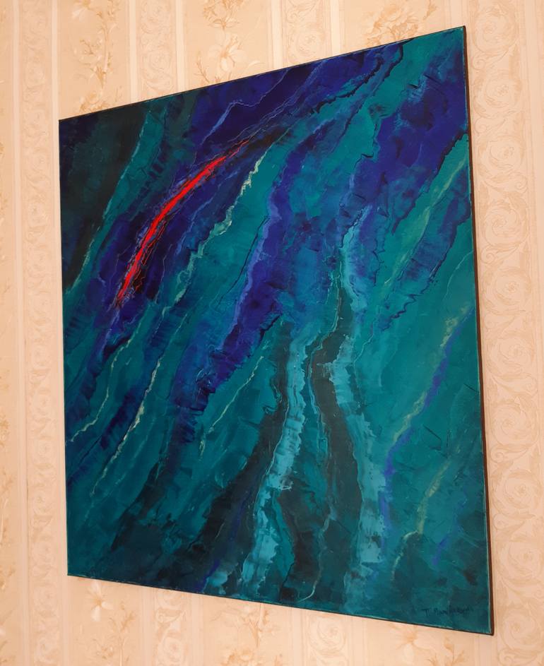Original Abstract Expressionism Abstract Painting by Tigran Mamikonyan
