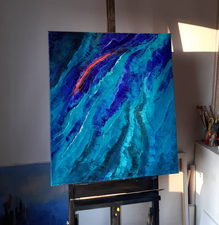 Original Abstract Expressionism Abstract Painting by Tigran Mamikonyan
