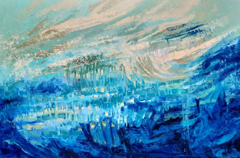 Painting Project: Sea Texture in Gesso – Marion Boddy-Evans