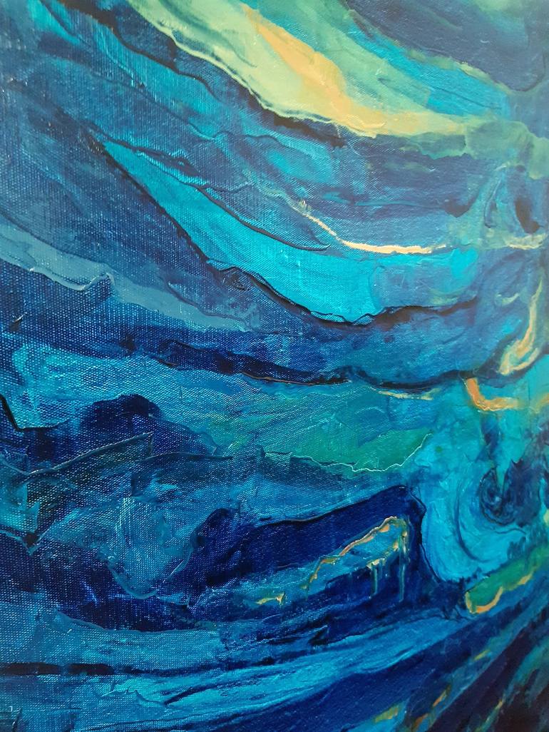 Original Abstract Expressionism Seascape Painting by Tigran Mamikonyan
