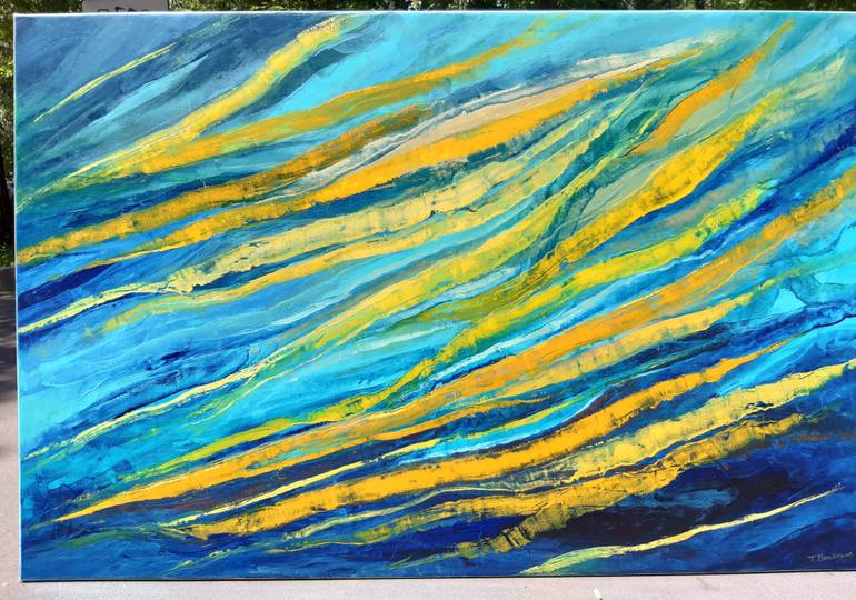 Original Abstract Seascape Painting by Tigran Mamikonyan