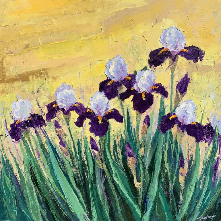 Original Impressionism Floral Painting by Tigran Mamikonyan