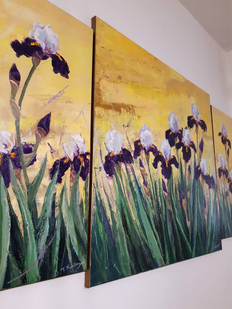 Original Impressionism Floral Painting by Tigran Mamikonyan