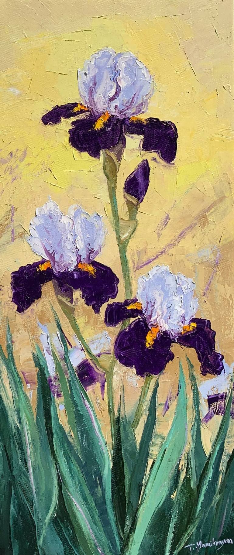 Original Impressionism Floral Painting by Tigran Mamikonyan
