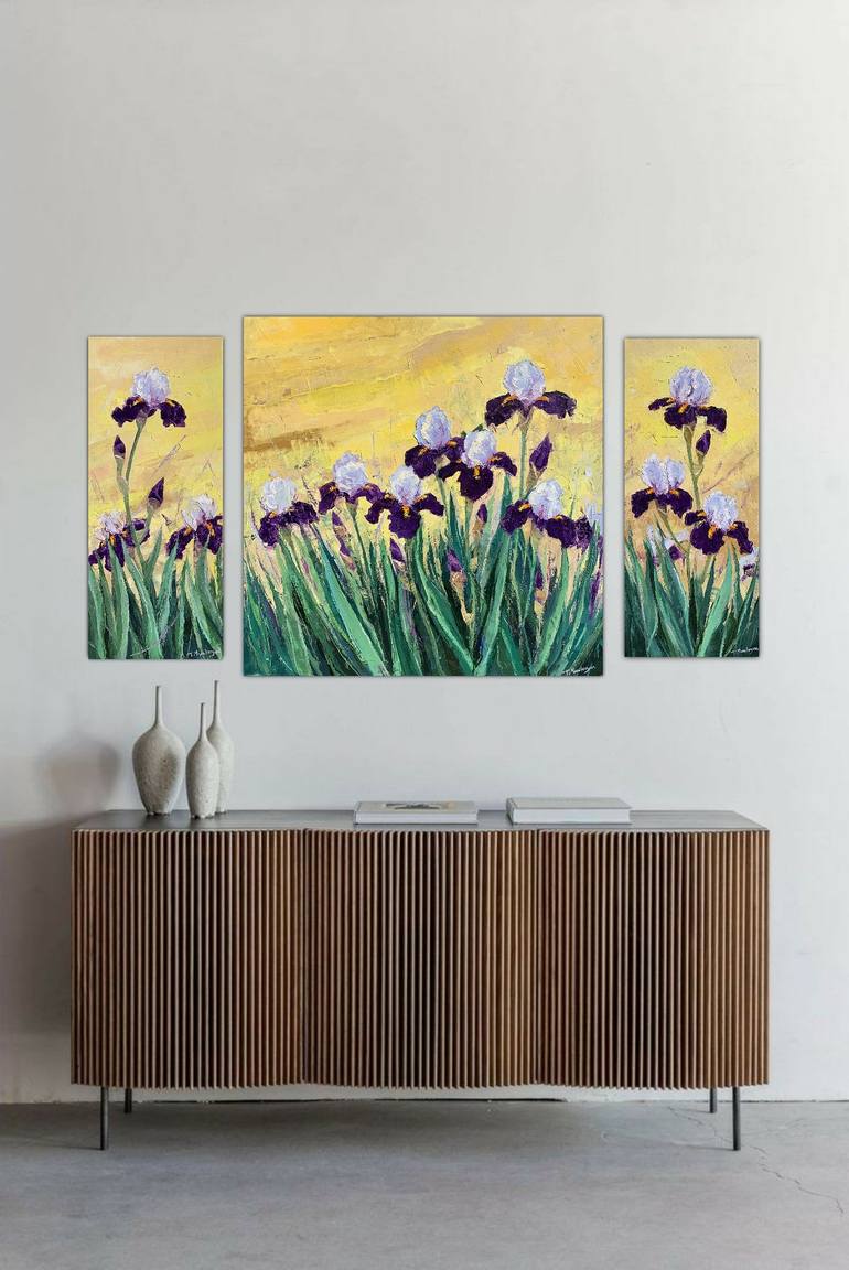 Original Impressionism Floral Painting by Tigran Mamikonyan