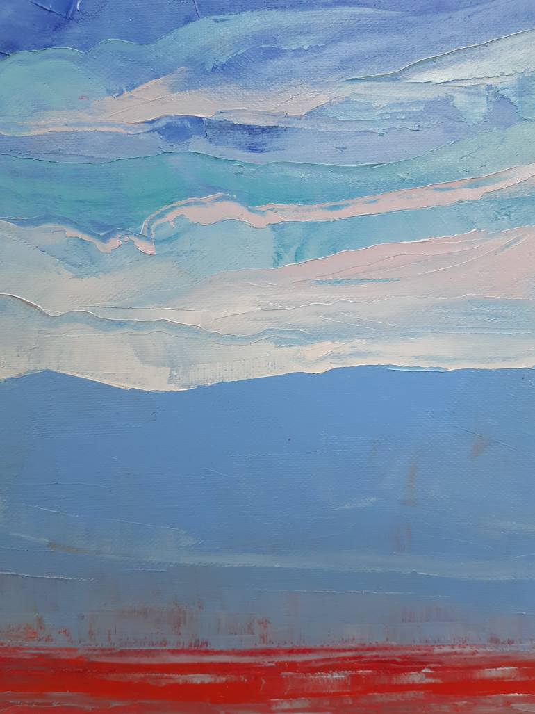 Original Abstract Landscape Painting by Tigran Mamikonyan