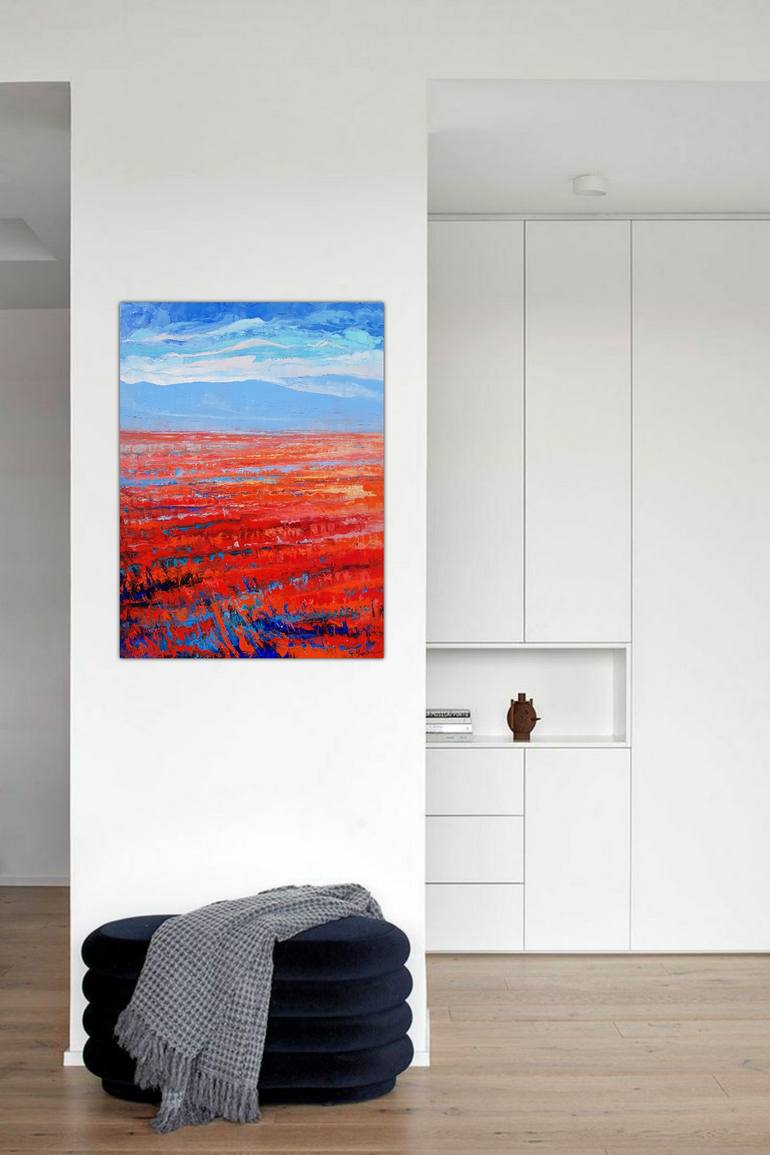 Original Abstract Landscape Painting by Tigran Mamikonyan
