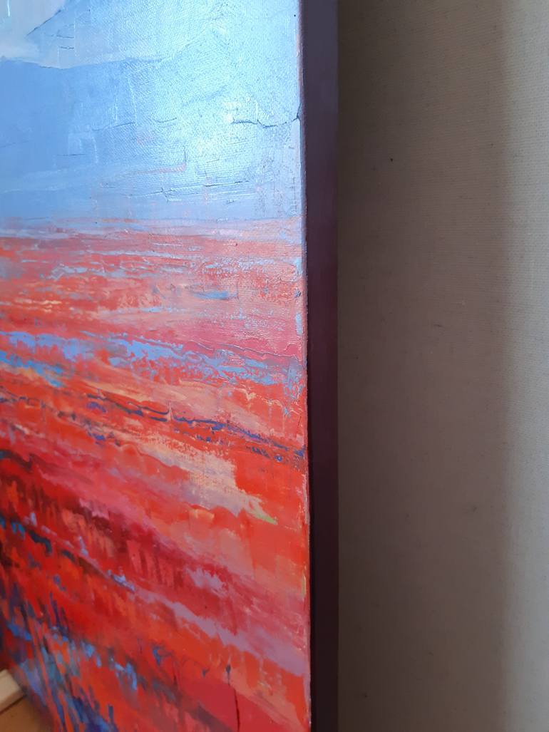 Original Abstract Landscape Painting by Tigran Mamikonyan