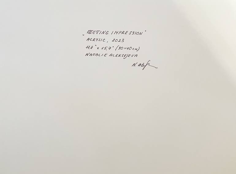 Original Abstract Landscape Painting by Natalie Aleksejeva