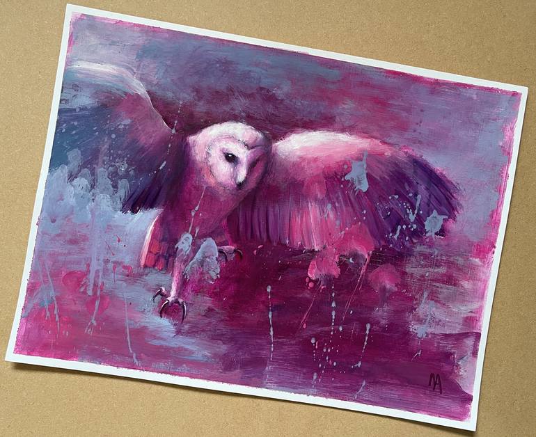 Original Abstract Expressionism Abstract Painting by Natalie Aleksejeva