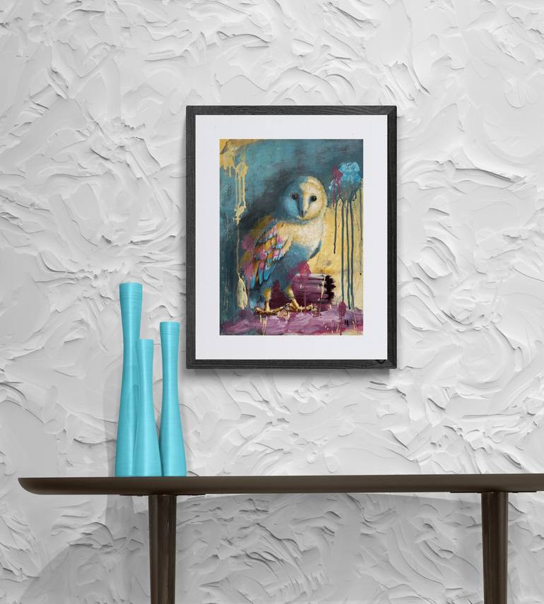 Original Abstract Animal Painting by Natalie Aleksejeva