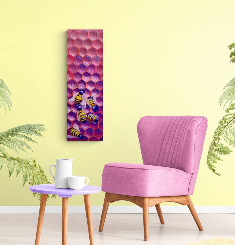 Original Modernism Abstract Painting by Natalie Aleksejeva