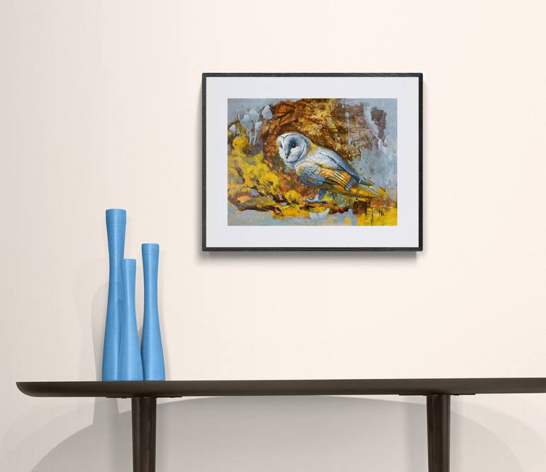 Original Abstract Animal Painting by Natalie Aleksejeva