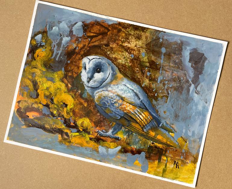 Original Abstract Animal Painting by Natalie Aleksejeva