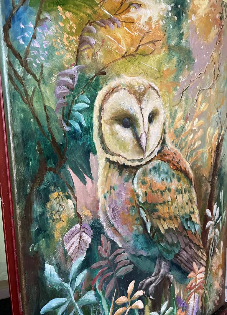 Original Abstract Animal Painting by Natalie Aleksejeva